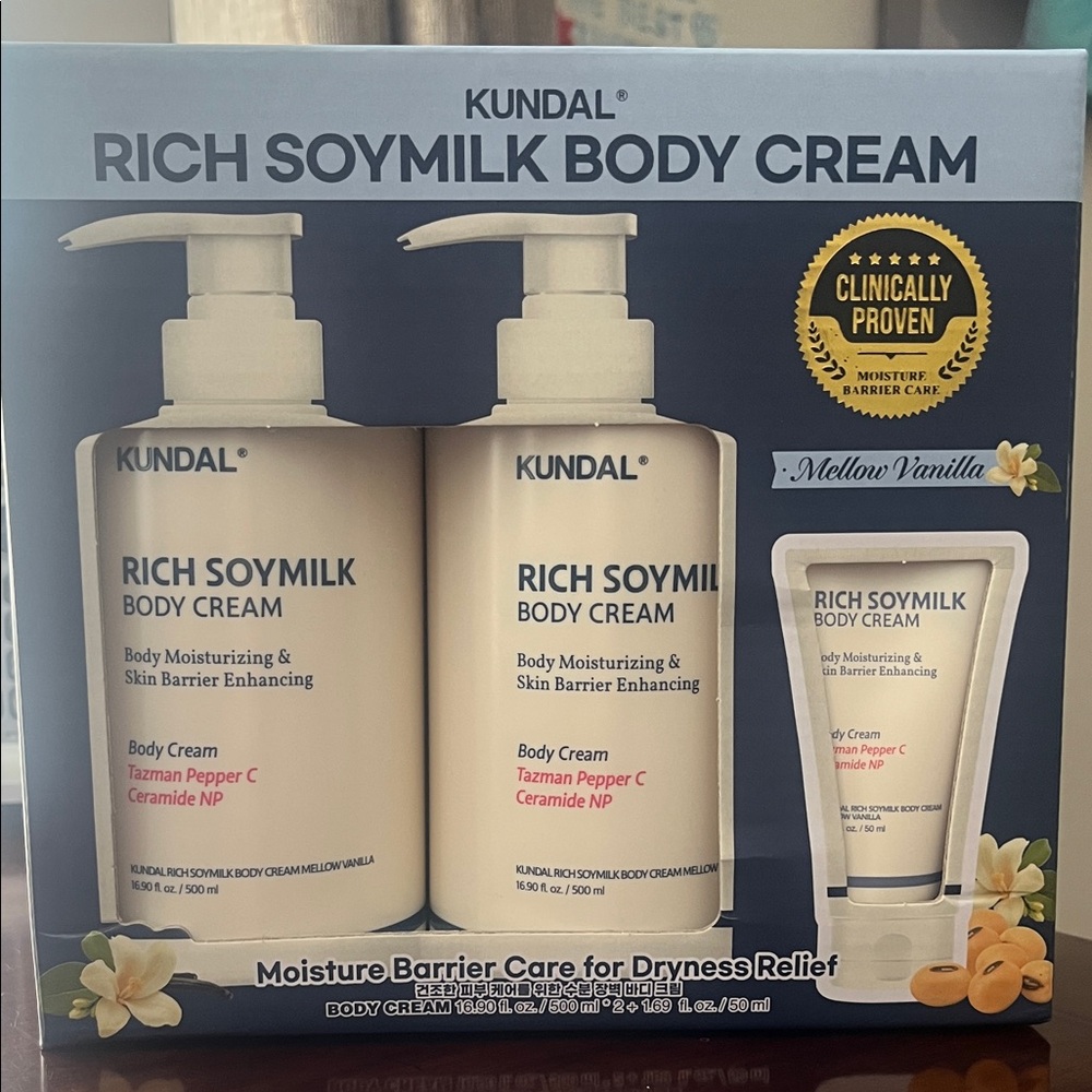 Kundal Rich Soymilk Body Cream 3 piece set